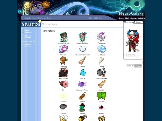 neurogalaxy/monsters screenshot