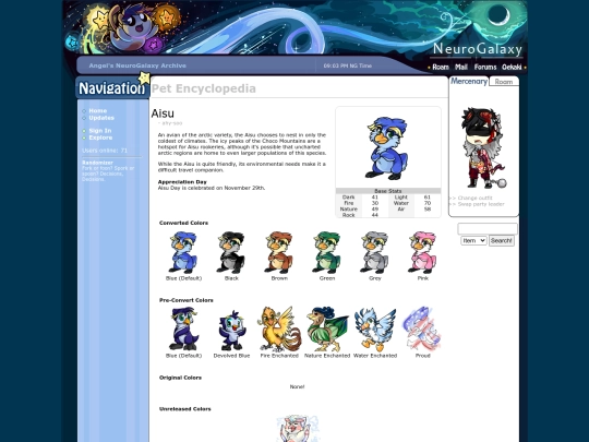 neurogalaxy/pets/aisu screenshot