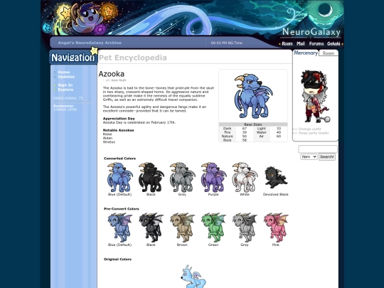 neurogalaxy/pets/azooka screenshot