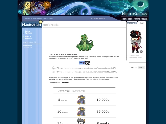 neurogalaxy/referrals screenshot