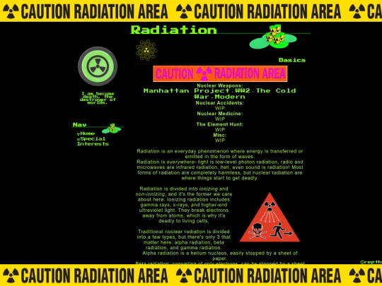 specialinterests/radiation screenshot