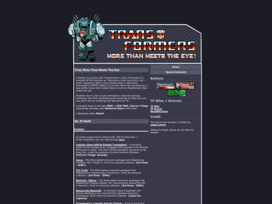 specialinterests/transformers screenshot