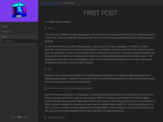 blog/first_post screenshot