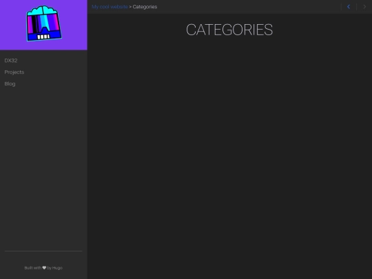 categories screenshot