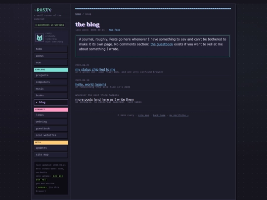 blog screenshot