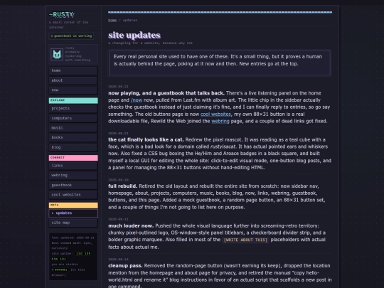 updates screenshot