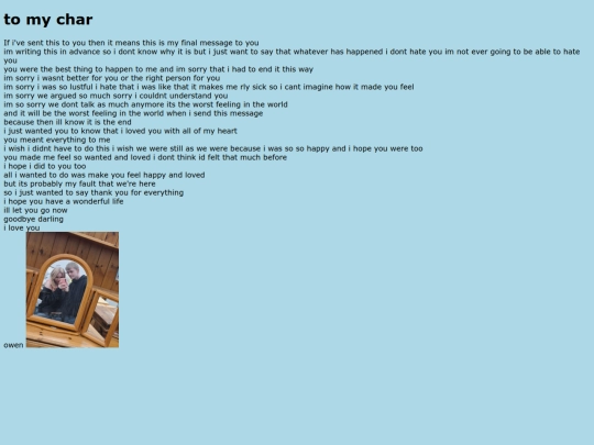 finalmessage screenshot