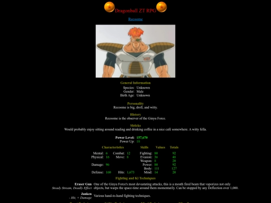 Characters/Enemies/Recoome screenshot