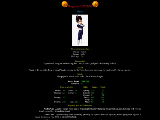 Characters/NPCs/Vegeta screenshot