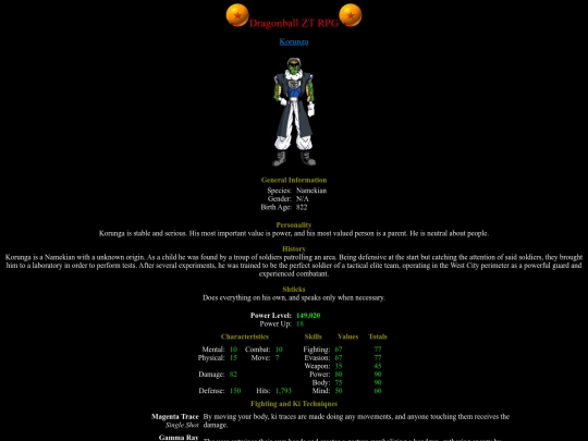 Characters/Online/Korunga screenshot