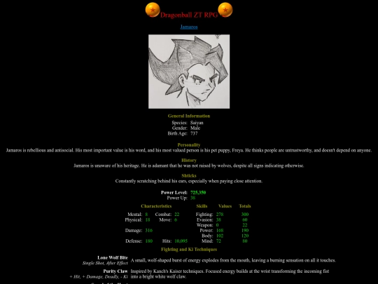 Characters/Players/Jamaros screenshot