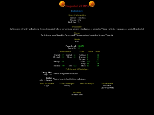 Characters/Vulcunists/Bartholomew screenshot