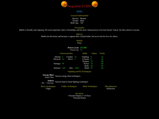 Characters/Vulcunists/Bubba screenshot