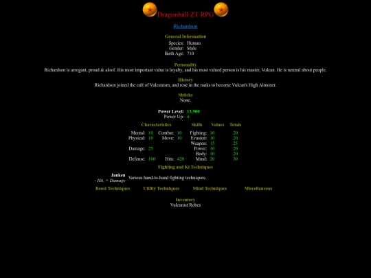 Characters/Vulcunists/Richardson screenshot
