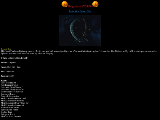 Equipment/colonyship screenshot
