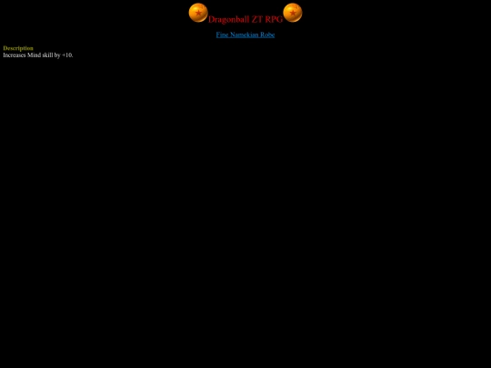 Equipment/finenamekrobe screenshot