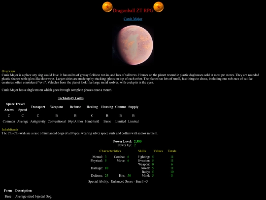 Planets/canis screenshot
