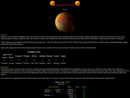 Planets/sparta screenshot