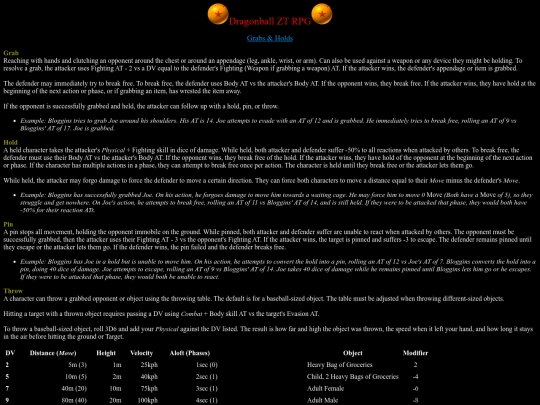 Rules/grabs screenshot