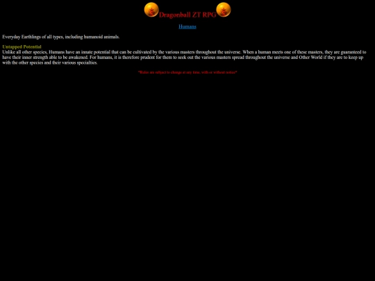 Rules/humans screenshot