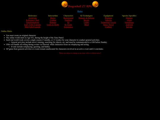 Rules screenshot
