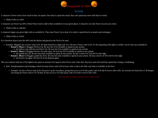 Rules/kiguide screenshot
