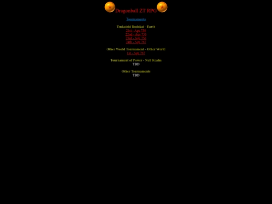 Tournaments screenshot