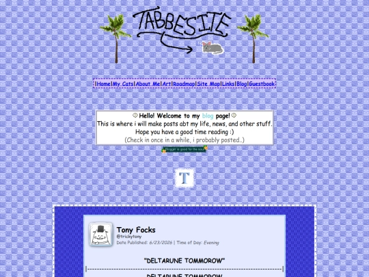 weblog screenshot