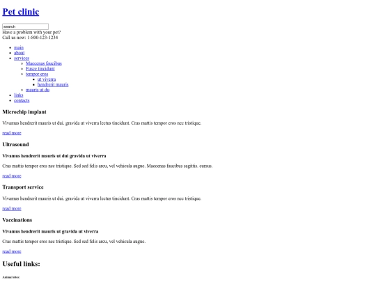 links screenshot
