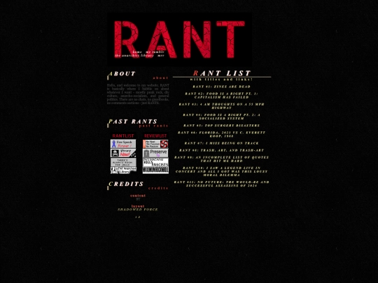 rantlist screenshot