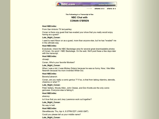 nbc/conan5 screenshot