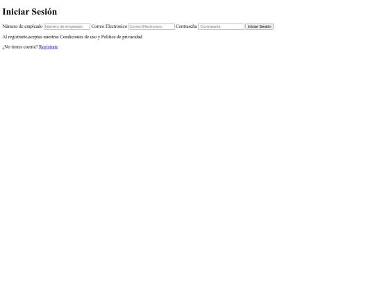 login screenshot
