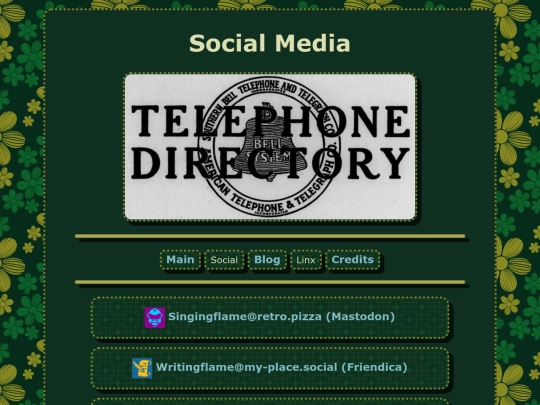socials screenshot