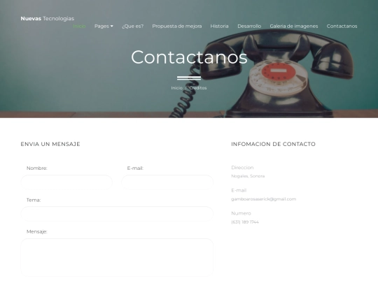 contact screenshot