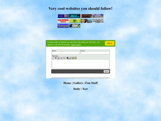 links screenshot