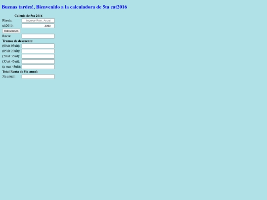 5taCategoria2016 screenshot