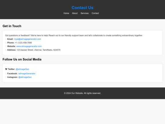 NM PROJECT/contact screenshot
