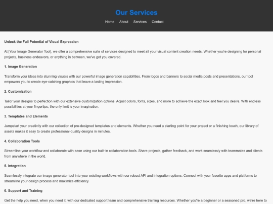 NM PROJECT/services screenshot