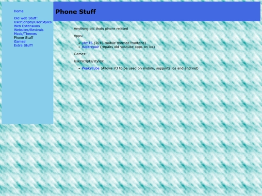 oldwebstuff/phonestuff screenshot