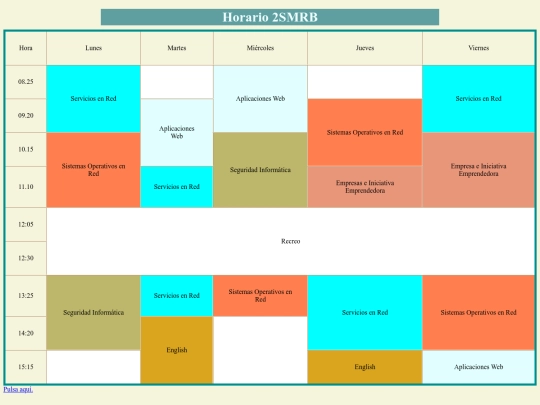 ProyectoSMRBhorario/horarioinicio screenshot