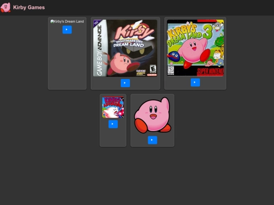 Kirbygames screenshot