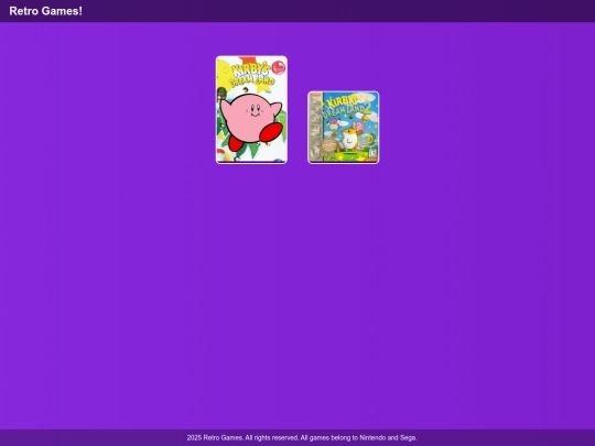 retrogames screenshot