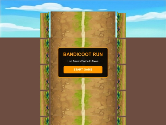 games/bandicoot_run screenshot