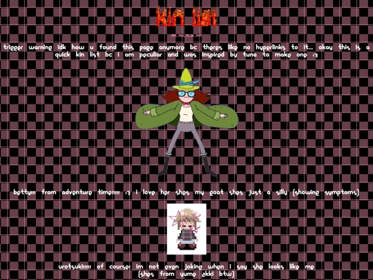 kinlist screenshot