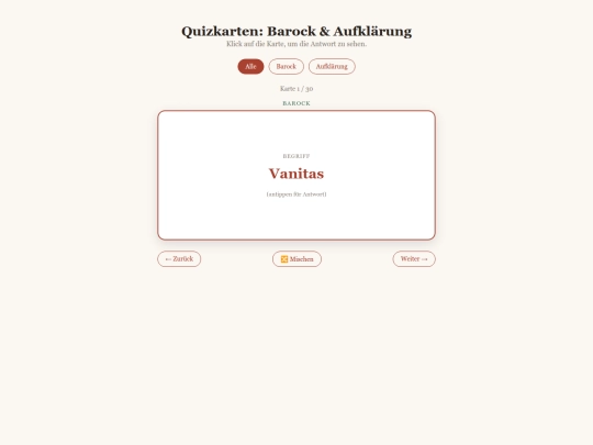 DBA/quizkarten screenshot