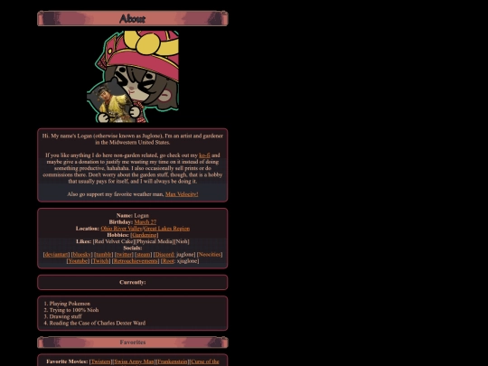 pages/about screenshot