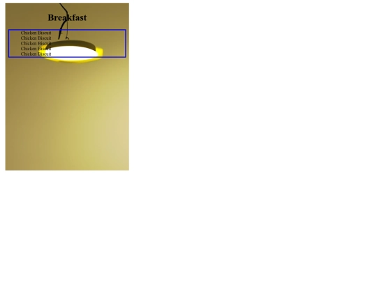 Web Design/Resturant Menu Assignment/resturant-menu screenshot