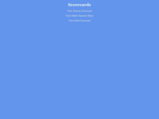 Web Design/Scorecard Assignment screenshot