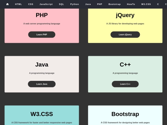 HTML/lenjuages screenshot