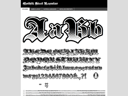 steel/gothik_steel-demo screenshot
